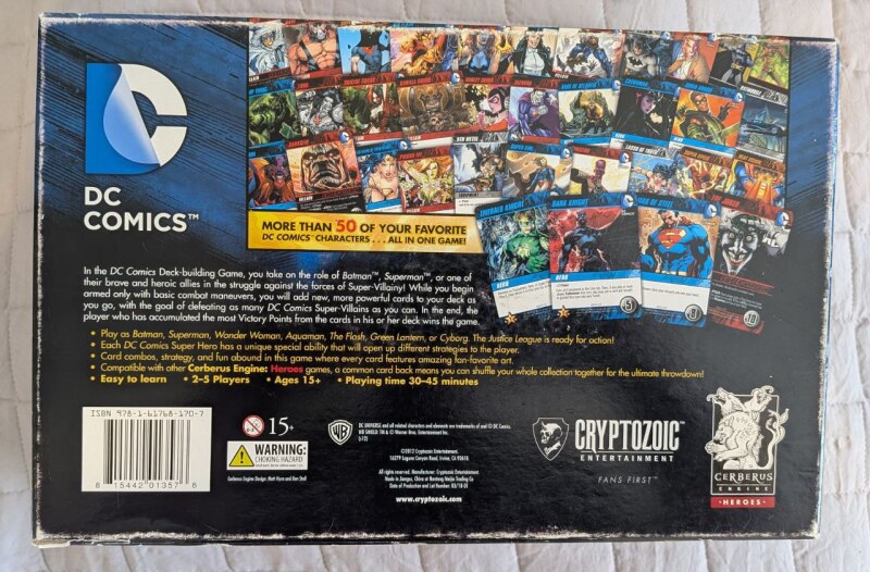 Foto del juego DC Comics Deck-Building Game