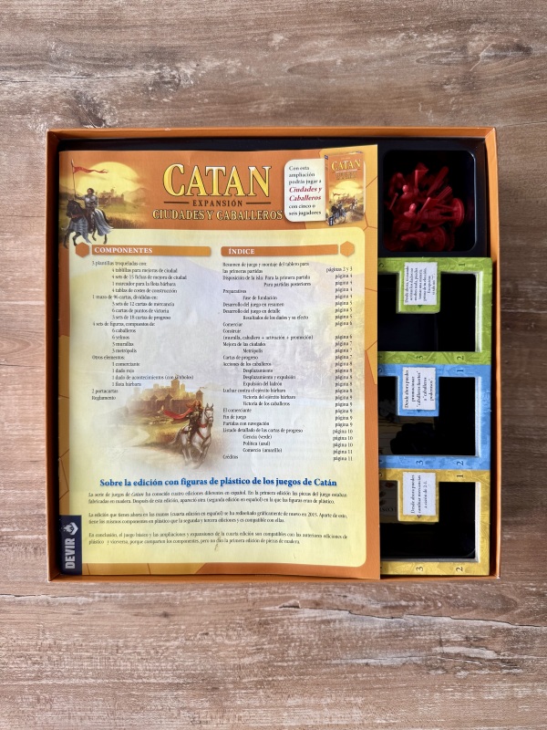 Foto del juego Catan: Ciudades y Caballeros