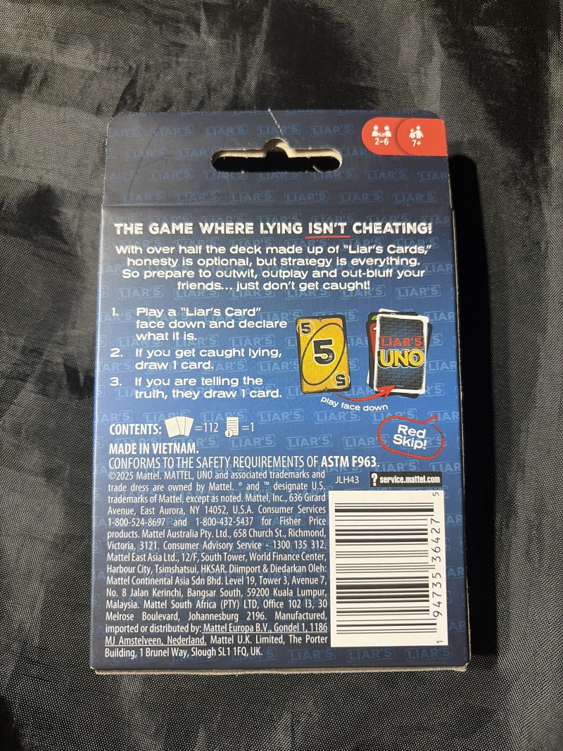 Foto del juego Liar's UNO